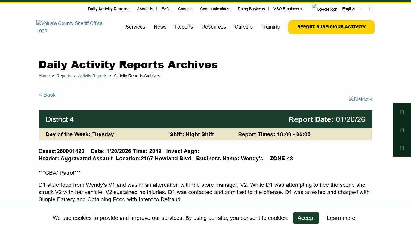 Daily Activity Reports Archives VSO